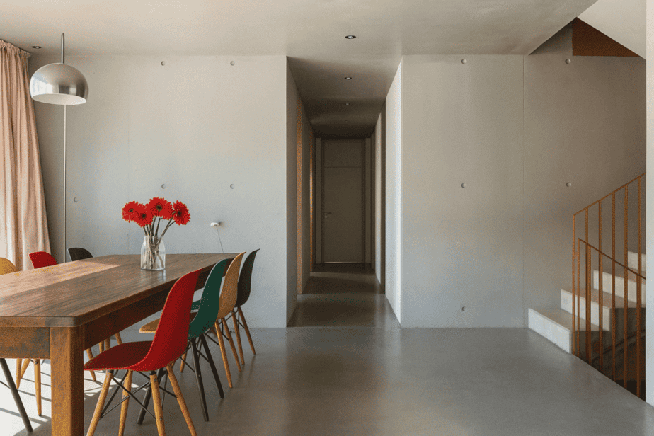 Kiftbeton in strakke, moderne woning